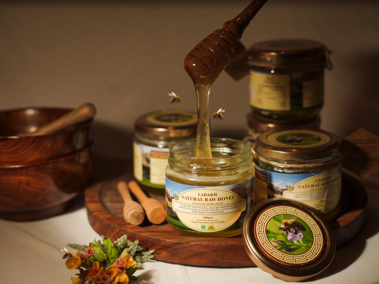 Lab - certified Raw Natural Honey from Ladakh - 400gms | Hotel Grand Dragon