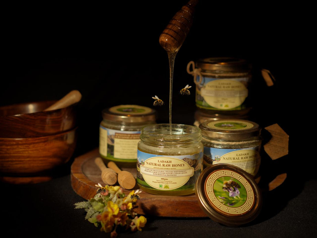 Lab - certified Raw Natural Honey from Ladakh - 400gms | Hotel Grand Dragon