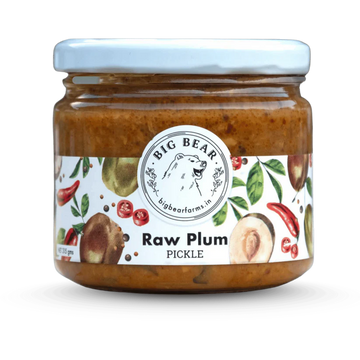 Raw Plum Pickle - 315gms | Big Bear Farms