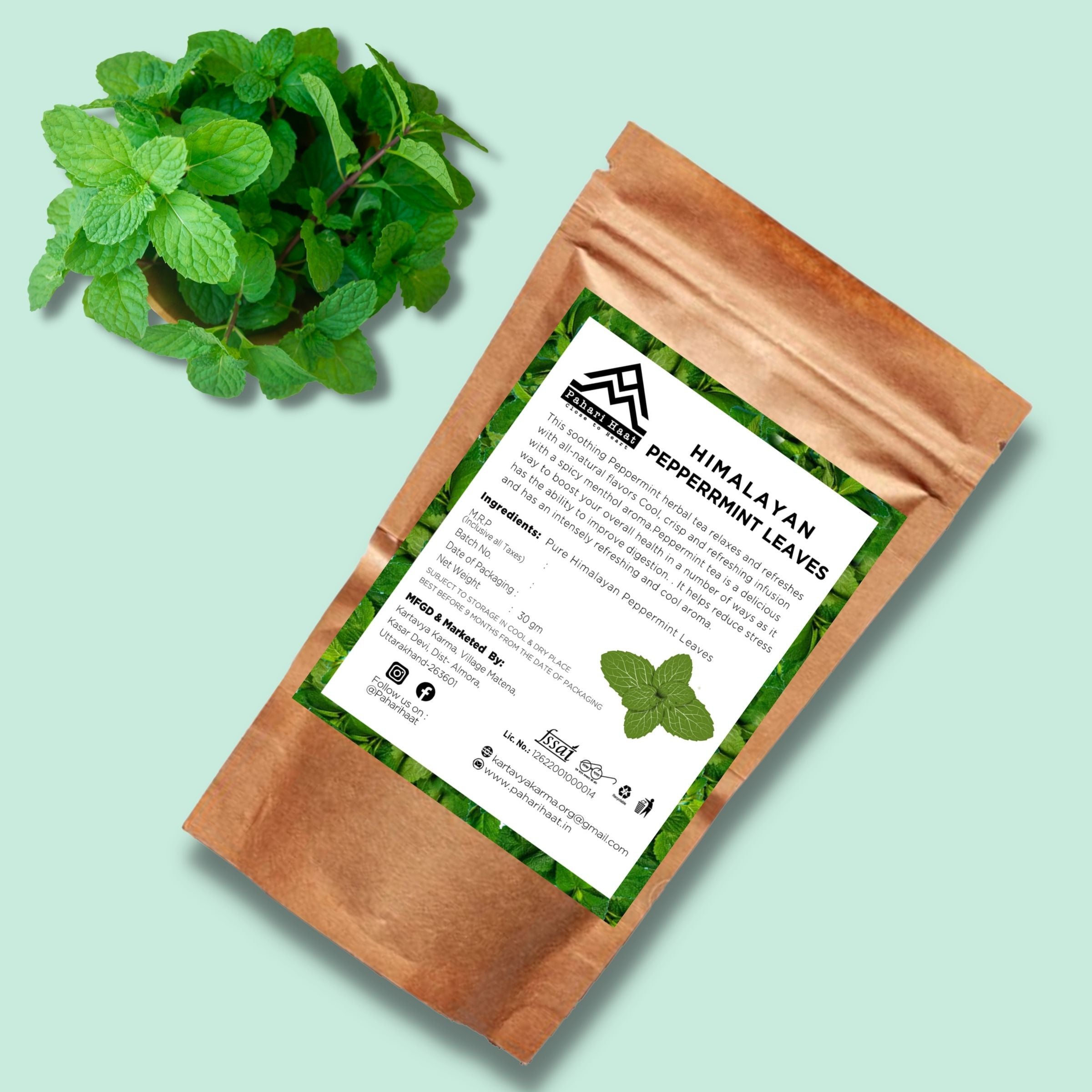 Himalayan Peppermint Tea - 30gms | Pahari Haat