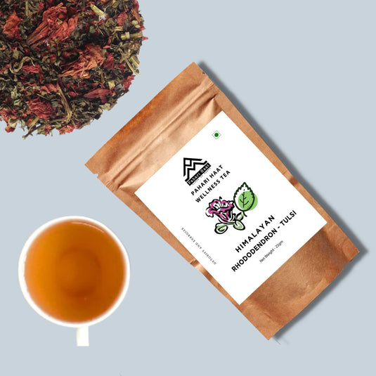 Discover the Delicate Elegance of Rhododendron (Buransh) - Tulsi Tea for Digestive Health and Heart Wellness