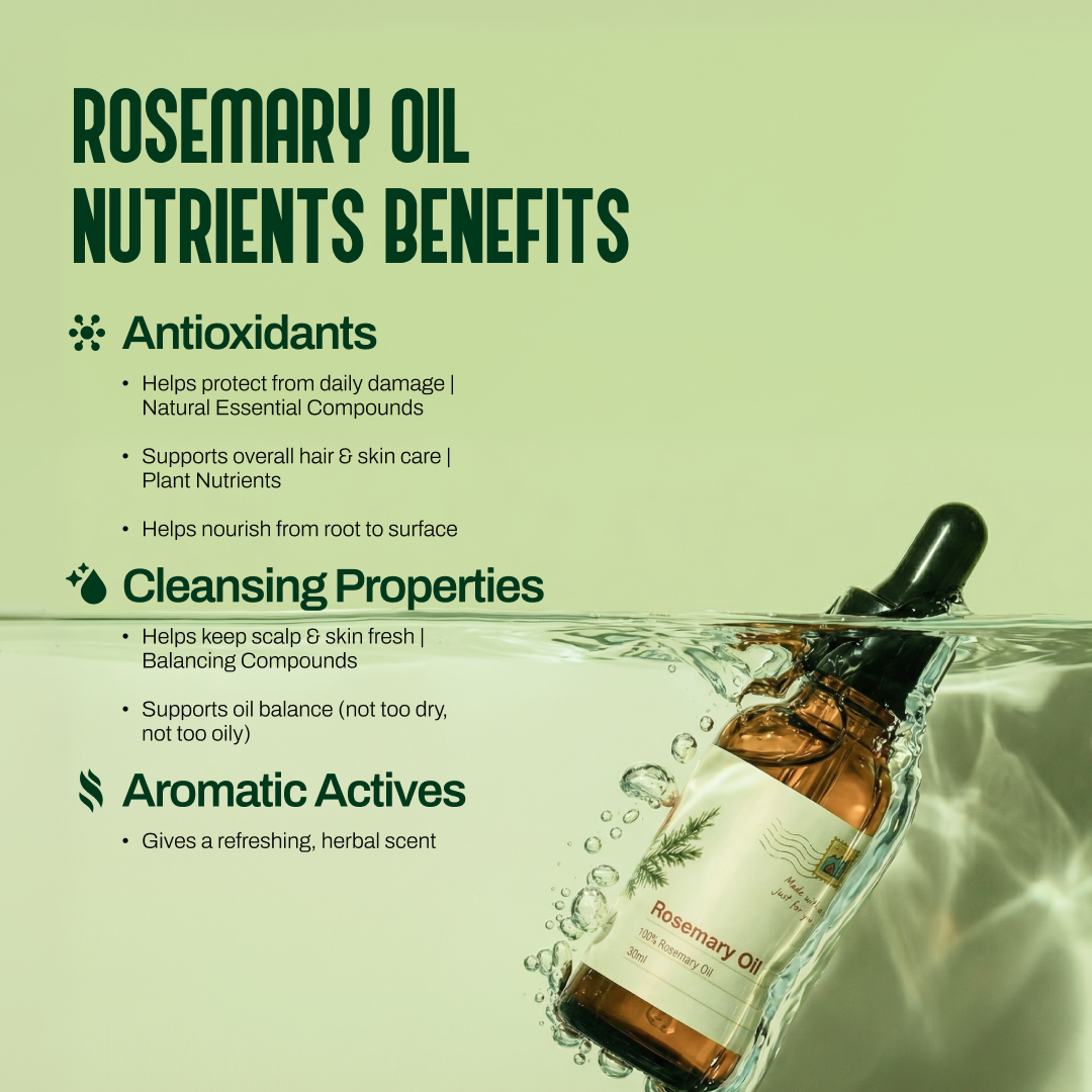 Combo Lavender Oil + Rosemary Oil + Lemongrass Oil | My Pahadi Dukan