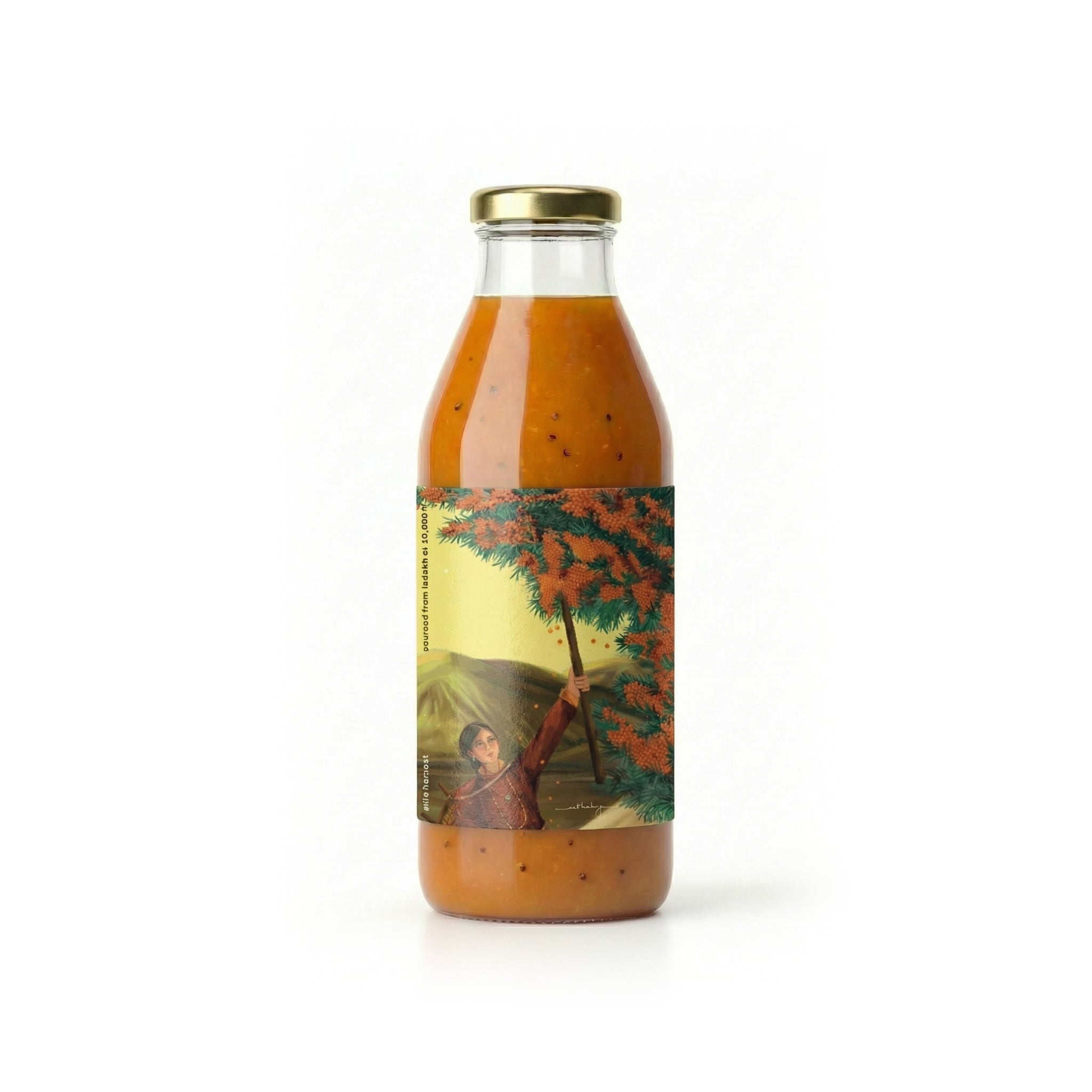 Combo Sea Buckthorn Pulp Juice (300ml) + Buransh (Rhododendron Squash) (300ml) | My Pahadi Dukan