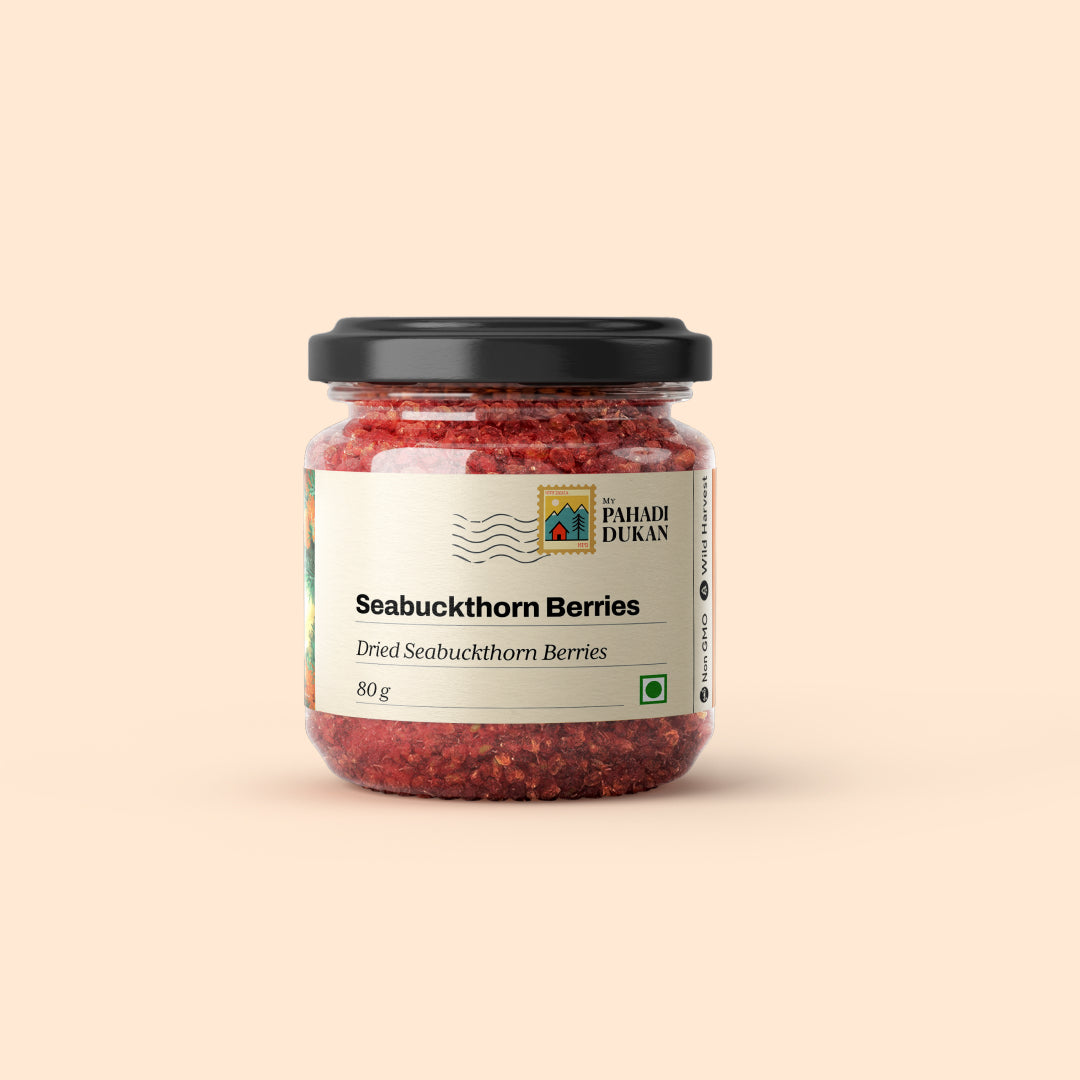 Premium Sea Buckthorn Berries (Dried Seabuckthorn) | My Pahadi Dukan