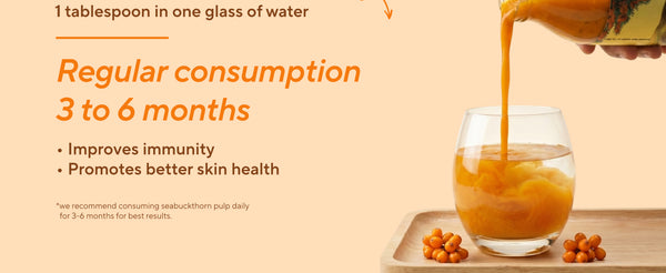 Sea Buckthorn Pulp (Juice) (Rich in Vitamin C, Omega 3,6,7 and 9 and Antioxidants) | My Pahadi Dukan