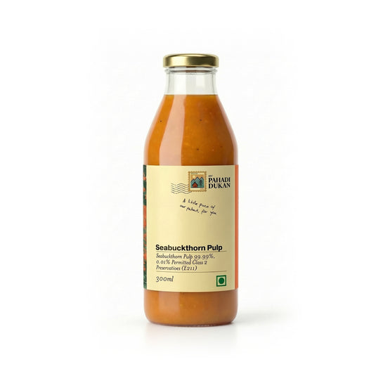 Sea Buckthorn Pulp (Juice) (Rich in Vitamin C, Omega 3,6,7 and 9 and Antioxidants) | My Pahadi Dukan