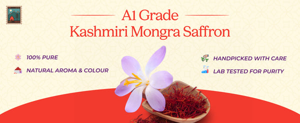 Lab-Certified Pure Kashmiri Saffron - Mongra Saffron (Kesar) | My Pahadi Dukan