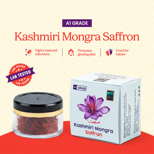 Lab-Certified Pure Kashmiri Saffron - Mongra Saffron (Kesar) | My Pahadi Dukan
