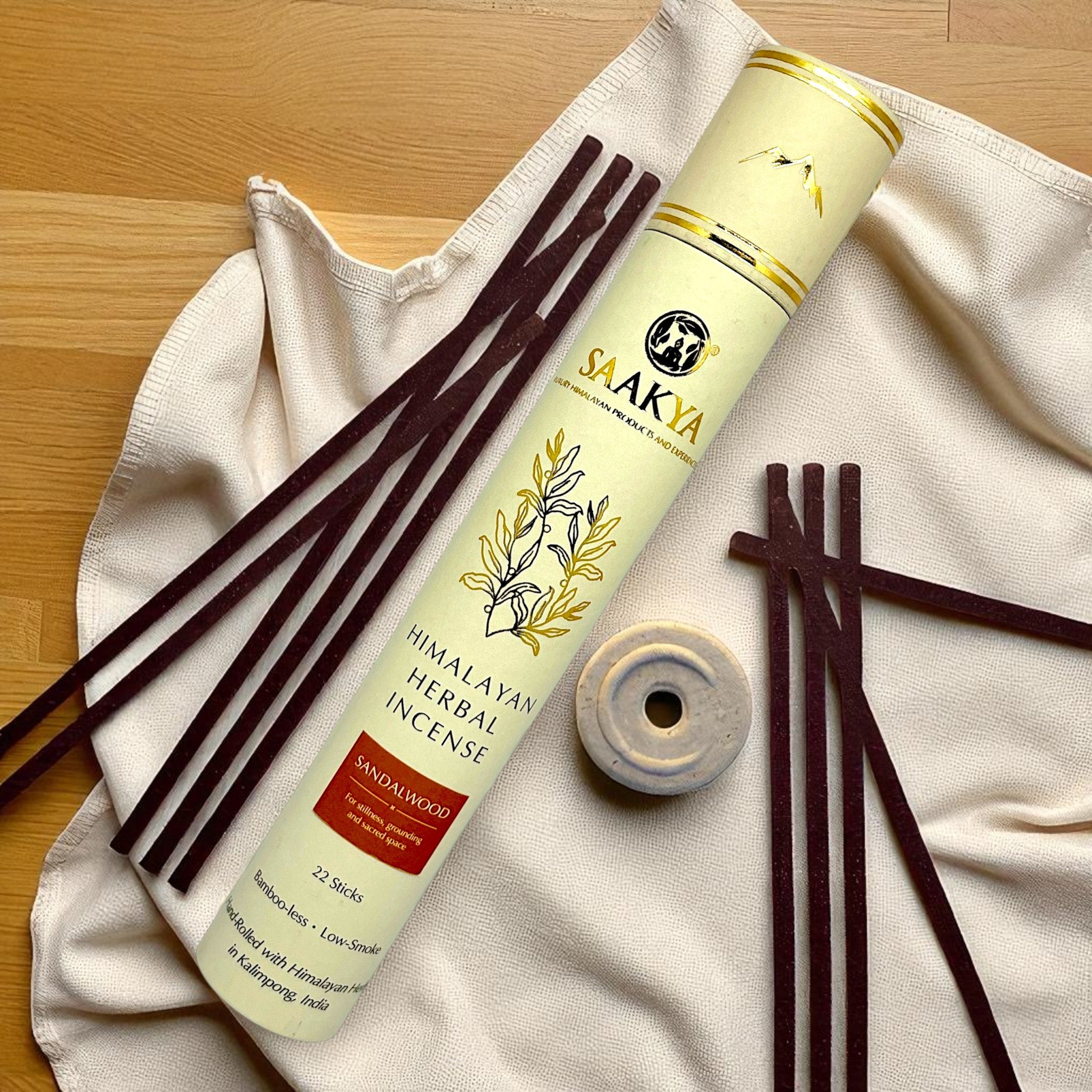 Bamboo-less Sandalwood Incense Sticks | Saakya