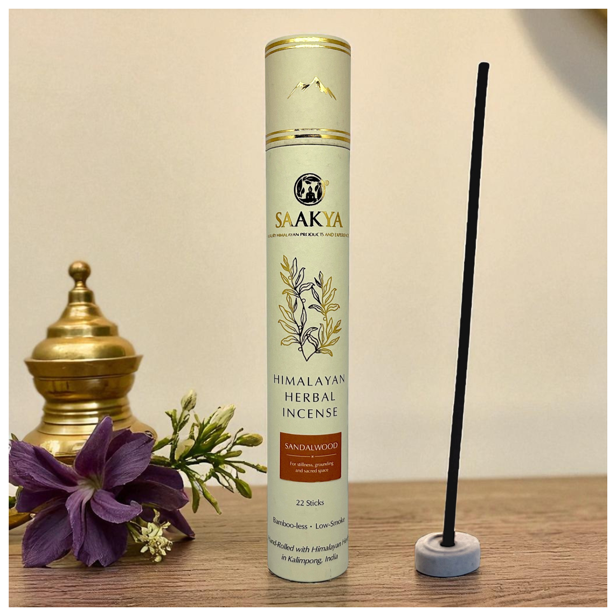 Bamboo-less Sandalwood Incense Sticks | Saakya