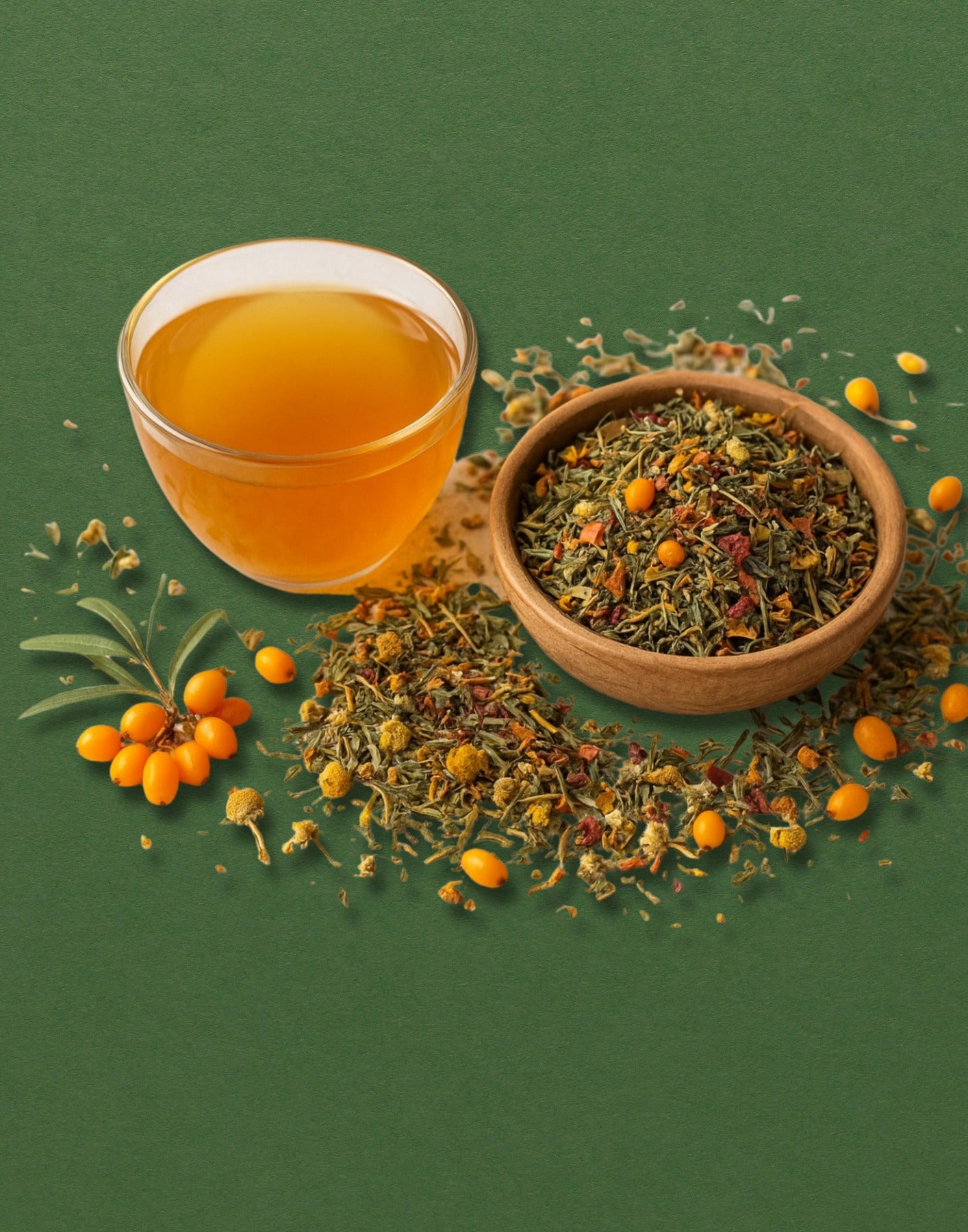Vitali-Tea (Sea Buckthorn Tea) - 30gms | Pahari Haat