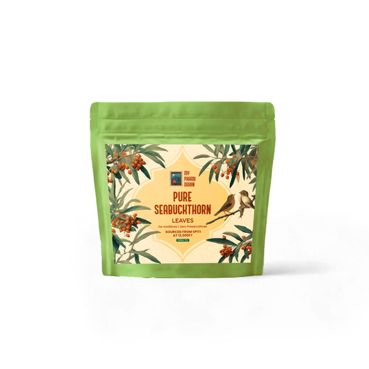 Pure Seabuckthorn Leaves - 50gms | My Pahadi Dukan