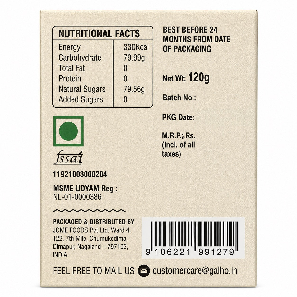 Putka Honey (Putka ko maha) from Stingless Bee (Melipona) - 120gms | Galho