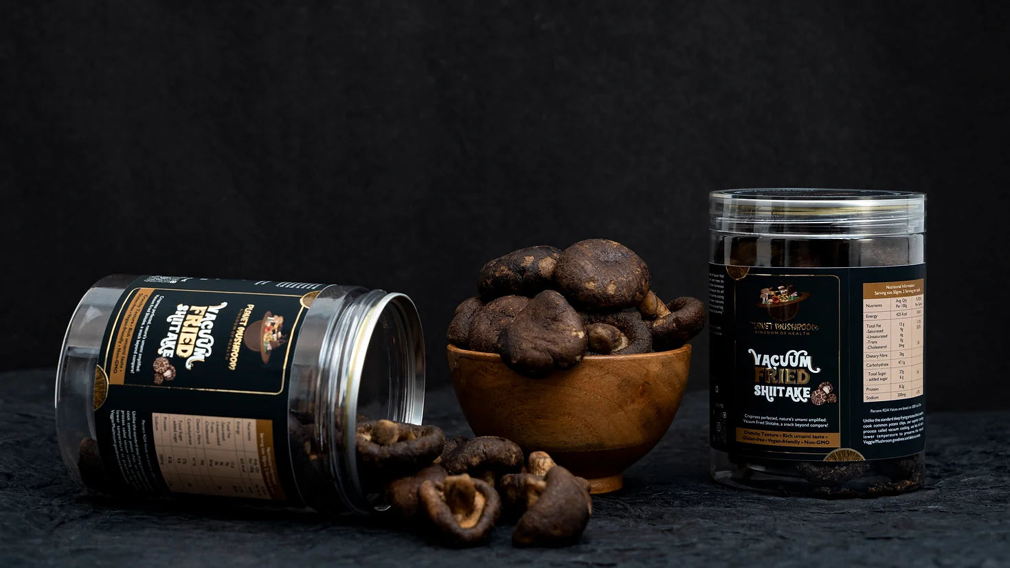 Vacuum Fried Shiitake Mushrooms 100g | Planet Mushroom