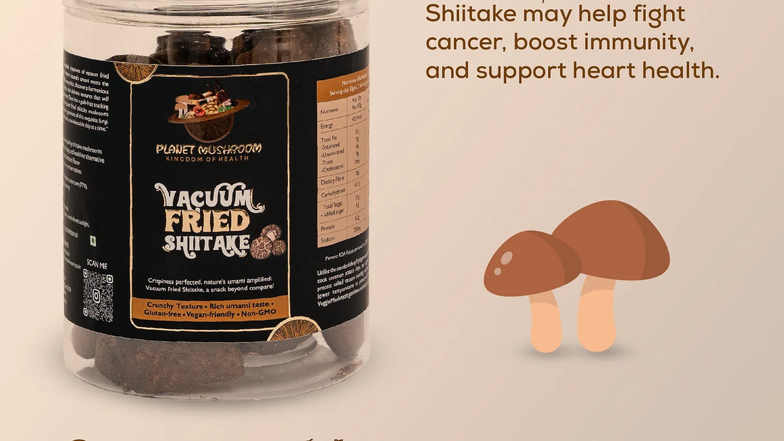 Vacuum Fried Shiitake Mushrooms 100g | Planet Mushroom