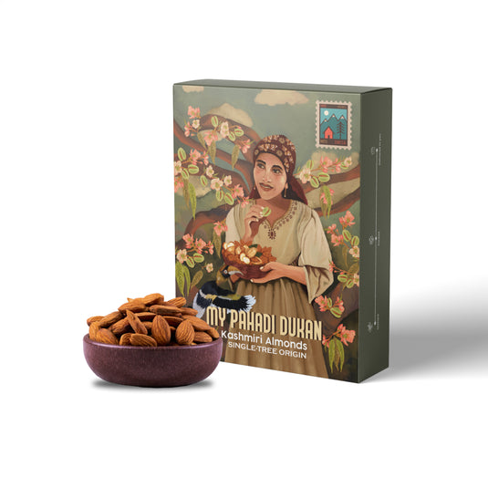 Single-tree Origin Premium Kashmiri Almonds (Badam) | My Pahadi Dukan