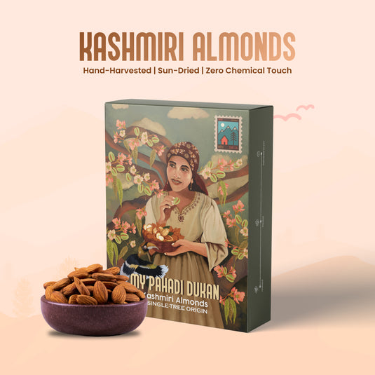 Single-tree Origin Premium Kashmiri Almonds (Badam) | My Pahadi Dukan