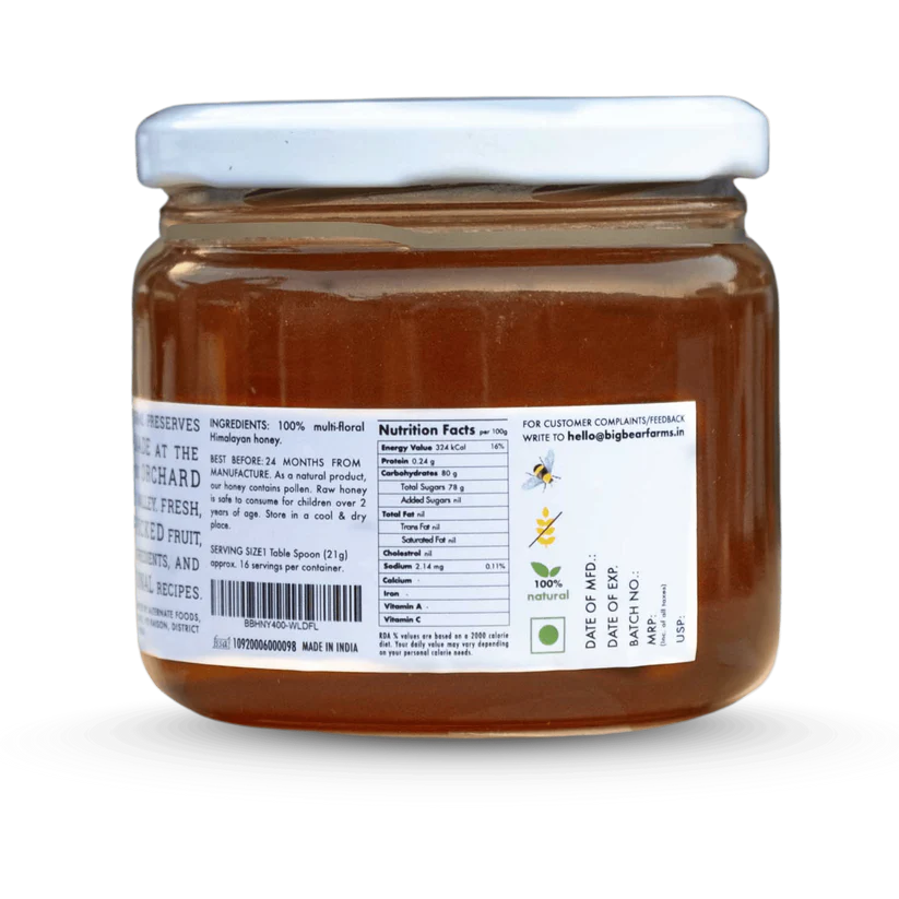 Wildflower Honey 400g | Big Bear Farms