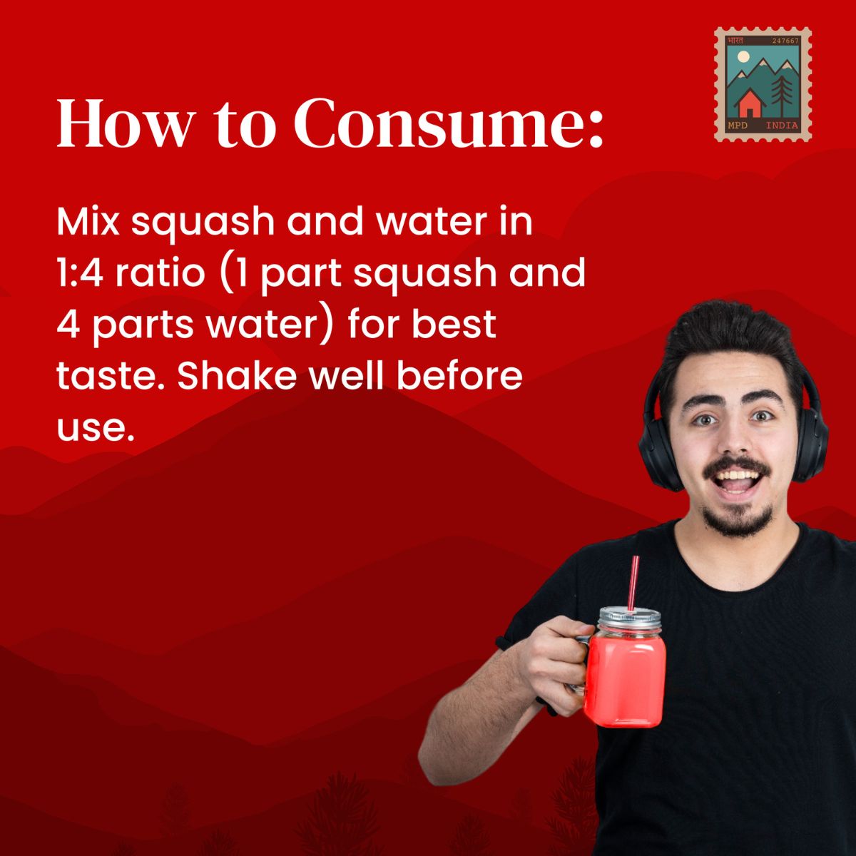 Buransh Sanjivni Flower Juice (Rhododendron Squash) 300ml | My Pahadi Dukan