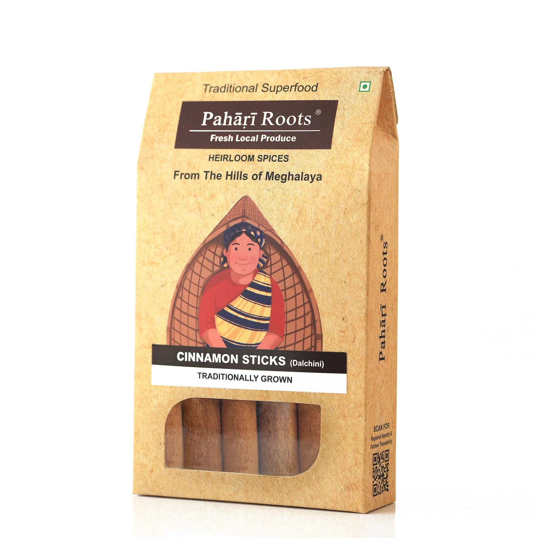 Cassia Cinnamon Sticks (Whole Tadka Spice) 50gms | Pahari Roots
