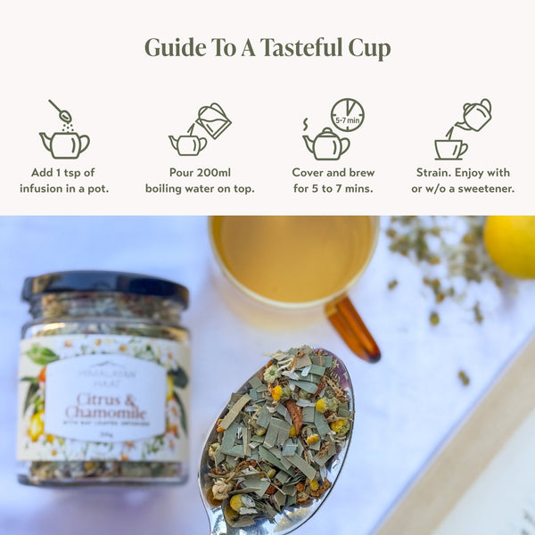 Citrus & Chamomile with Bay Leaves Herbal Infusion 30gms | Himalayan Haat