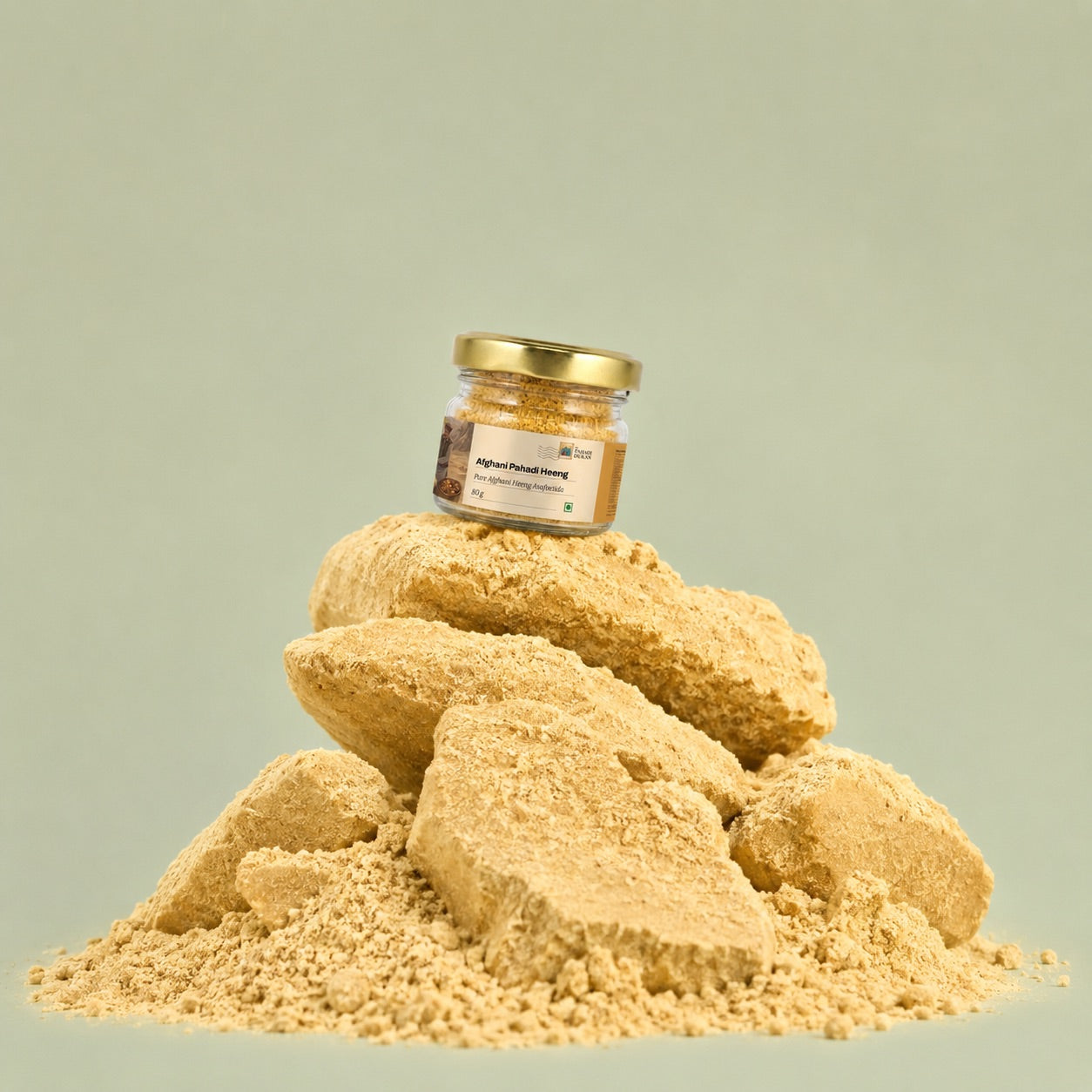 Afghani Pahadi Hing/Heeng (Asafoetida) Crystals (Uncompounded) | My Pahadi Dukan