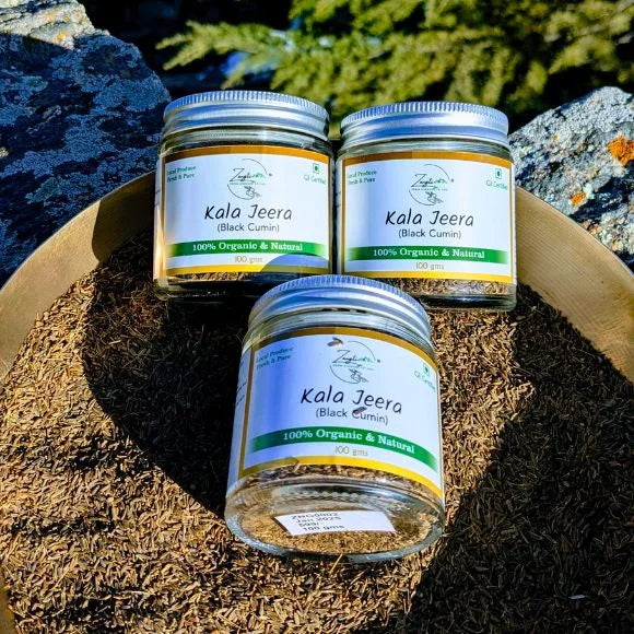 BLACK cumin kaala zeera jeera from kinnaur