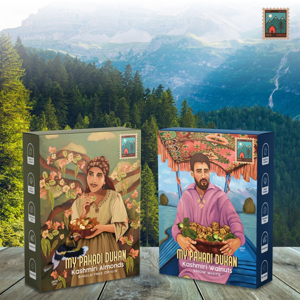 Single-tree Origin Premium Kashmiri Almonds (Badam) | My Pahadi Dukan