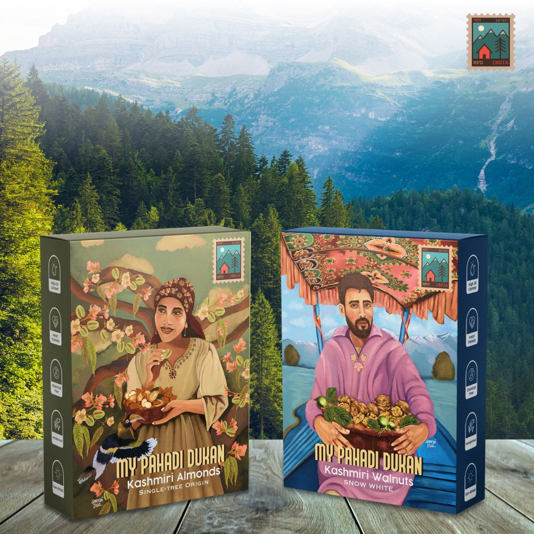 Buy kashmiri almonds and Kashmiri walnuts online