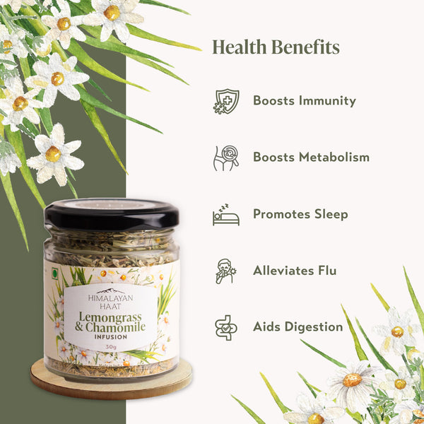 Lemongrass and Chamomile Herbal Infusion 30gms | Himalayan Haat