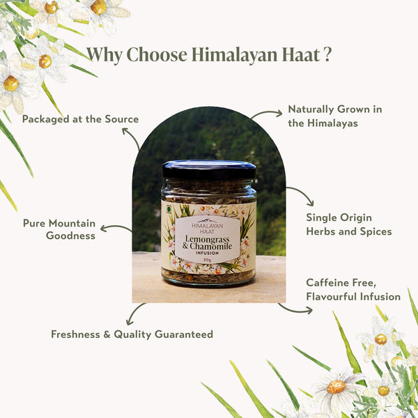 Lemongrass and Chamomile Herbal Infusion 30gms | Himalayan Haat