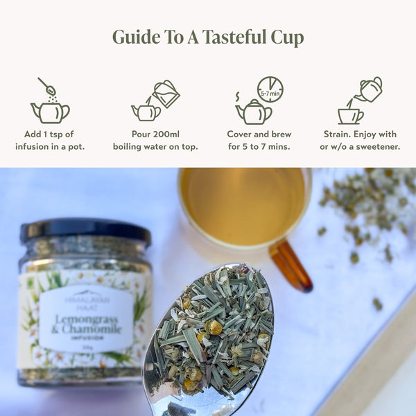 Lemongrass and Chamomile Herbal Infusion 30gms | Himalayan Haat