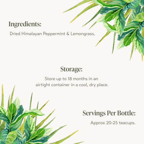 Peppermint and Lemongrass Herbal Infusion 30gms | Himalayan Haat