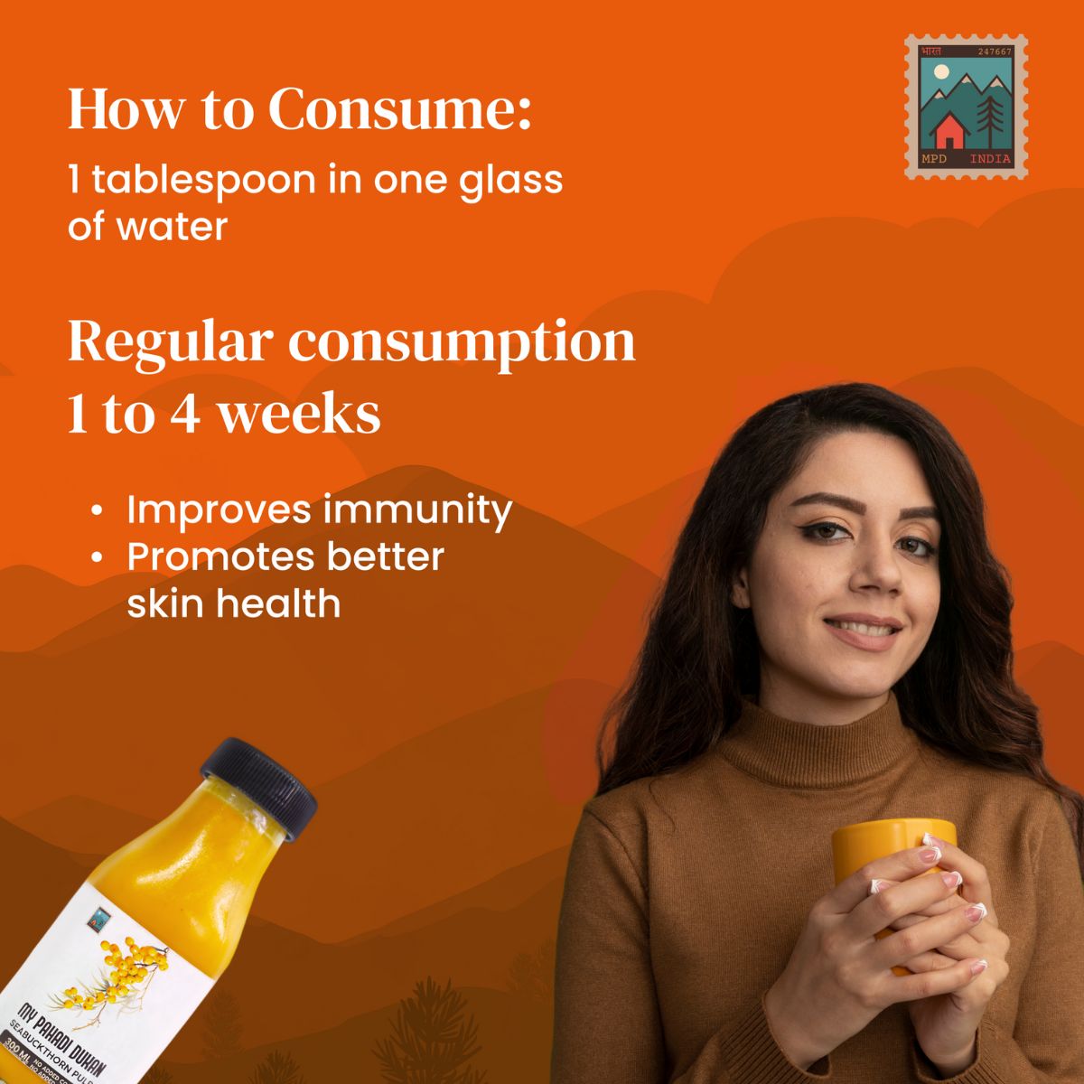 Sea Buckthorn Pulp Juice Benefits (Rich in Vitamin C, Omega 3,6,7 and 9 and Antioxidants) Vegan Source of nutrition