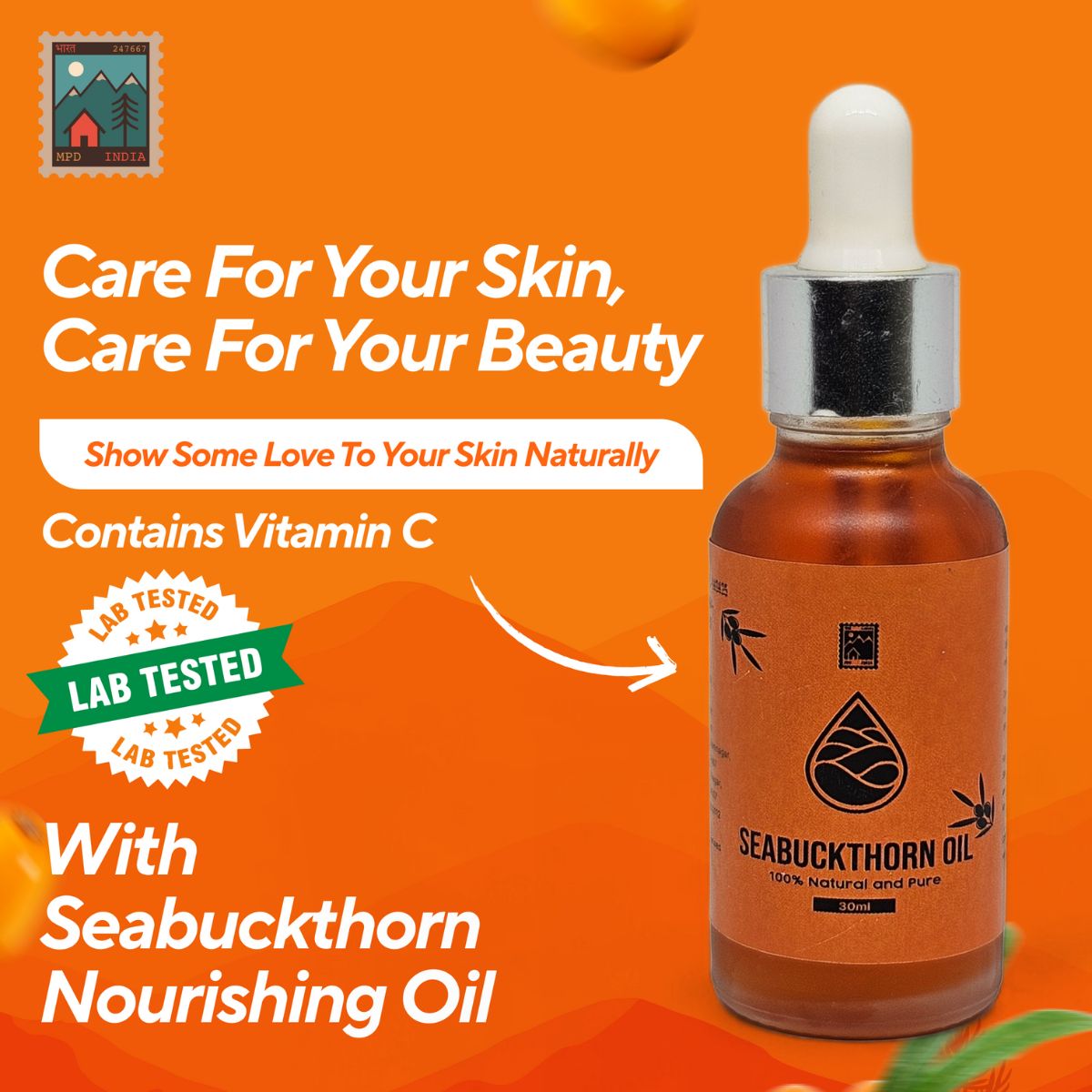 Sea Buckthorn Oil – CO₂ Extracted | My Pahadi Dukan