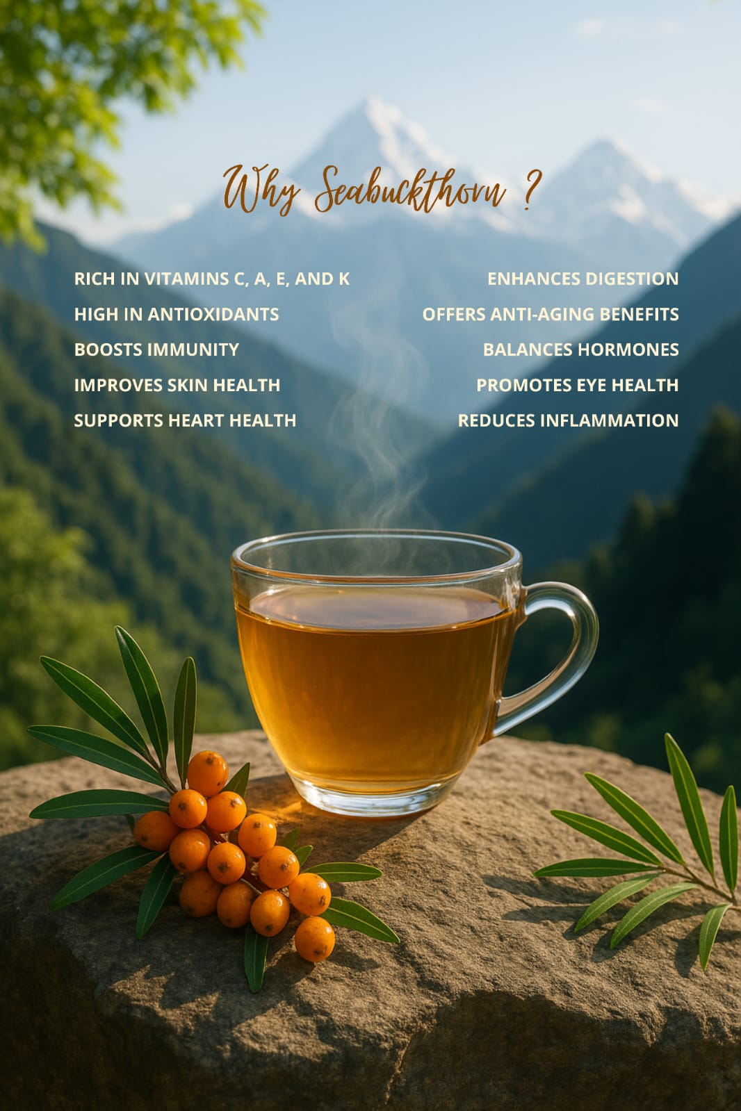 Himalayan Seabuckthorn Herbal Tea | Bhutan Herbal Tea