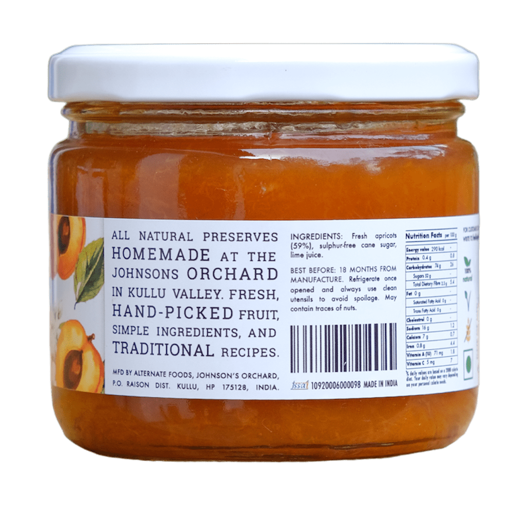 Apricot Jam 350gms | Big Bear Farms