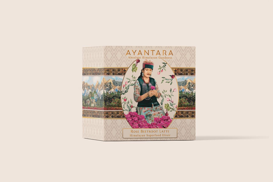 Rose beat latte herbal tea