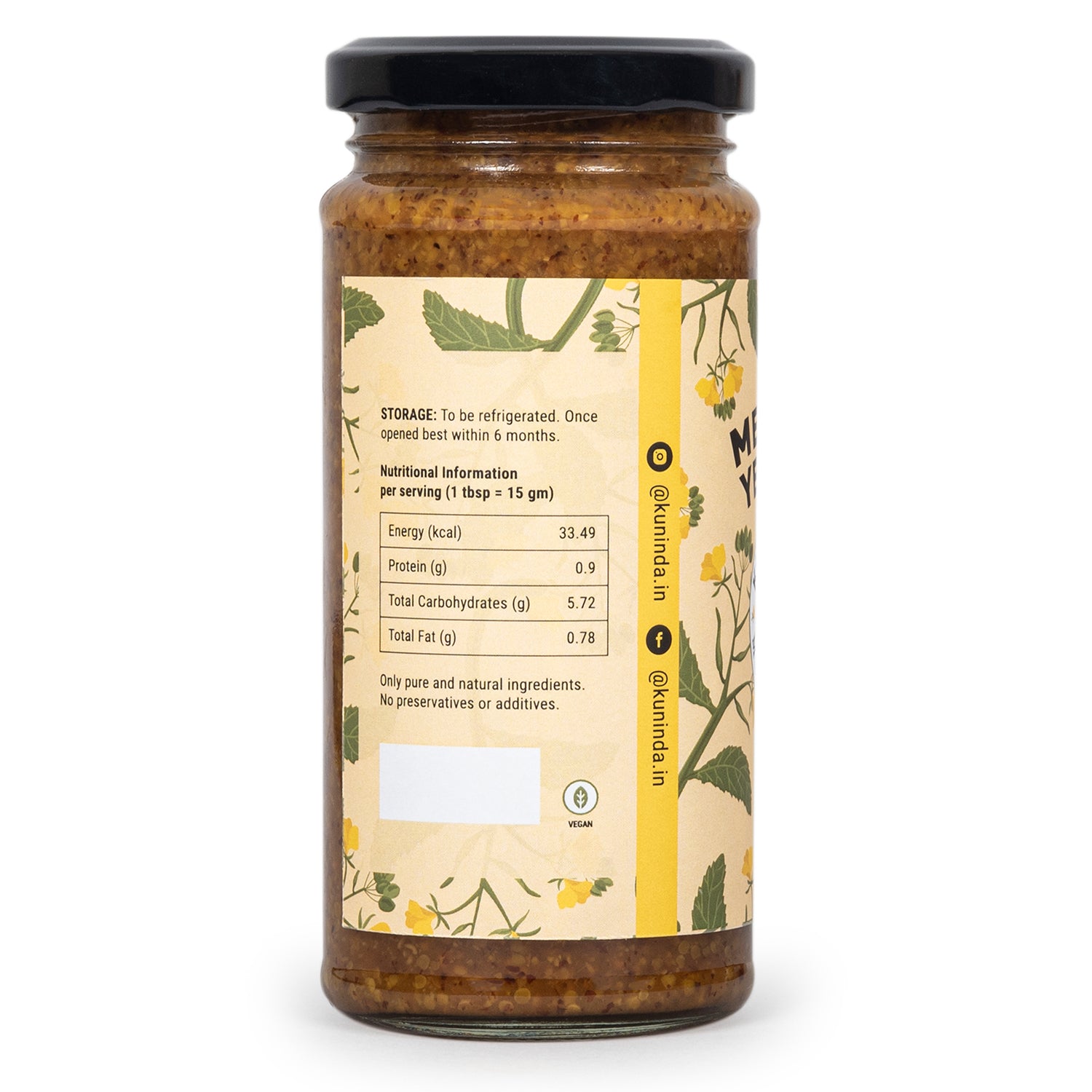 Mellow Yellow Mustard 200gms | Kuninda