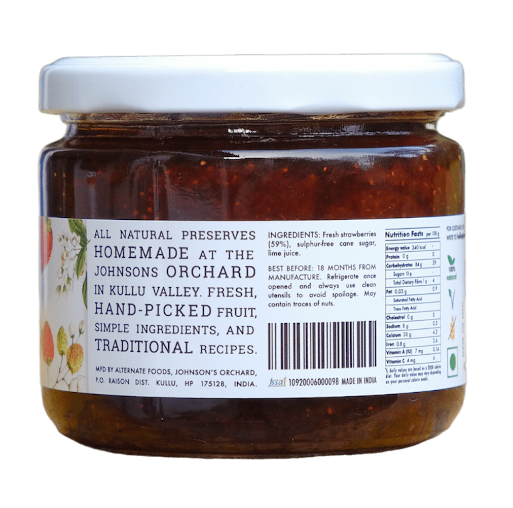 Strawberry Preserve 350gms | Big Bear Farms