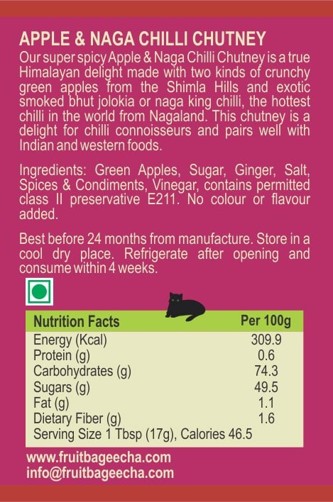 Buy Apple and Naga Chilli Chutney 300gms | Kotgarh Fruit Bagheecha - My Pahadi Dukan - Online