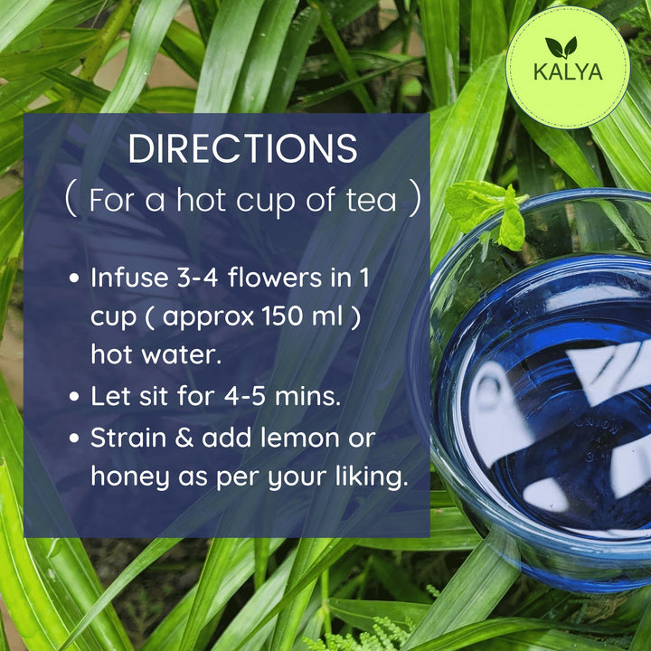 Buy Blue Pea (Aprajita) Flowers 15g (Herbal Tea) | Kalya - My Pahadi Dukan - Online