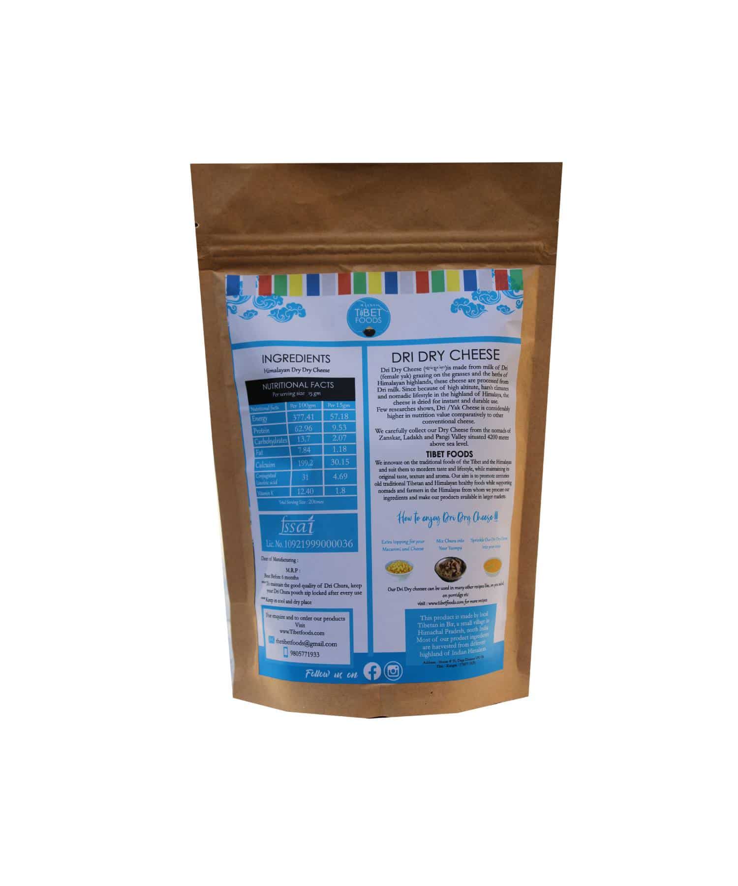 Buy Dri Dry Yak Cheese Powder 300gms | Tibet Foods - Prepared at 13000 feet - My Pahadi Dukan - Online