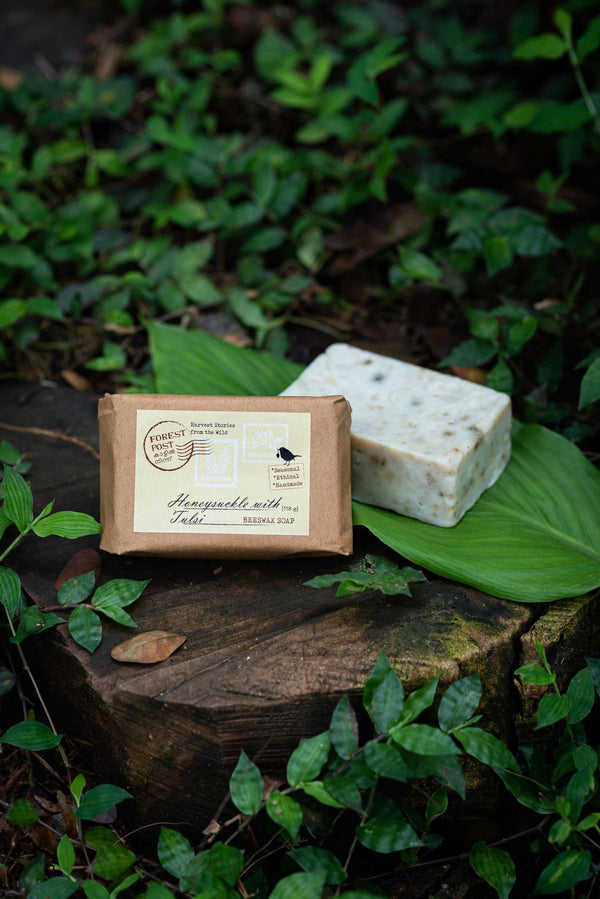 Buy Forest Post | Honeysuckle with Tulsi – Beeswax Soap 110gms - My Pahadi Dukan - Online