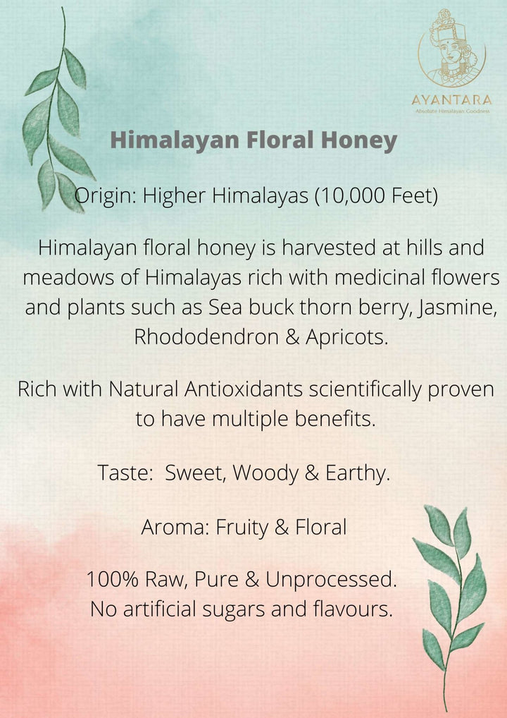 Buy Himalayan Multi Floral Honey 250gms (Limited Produce) | Ayantara - My Pahadi Dukan - Online
