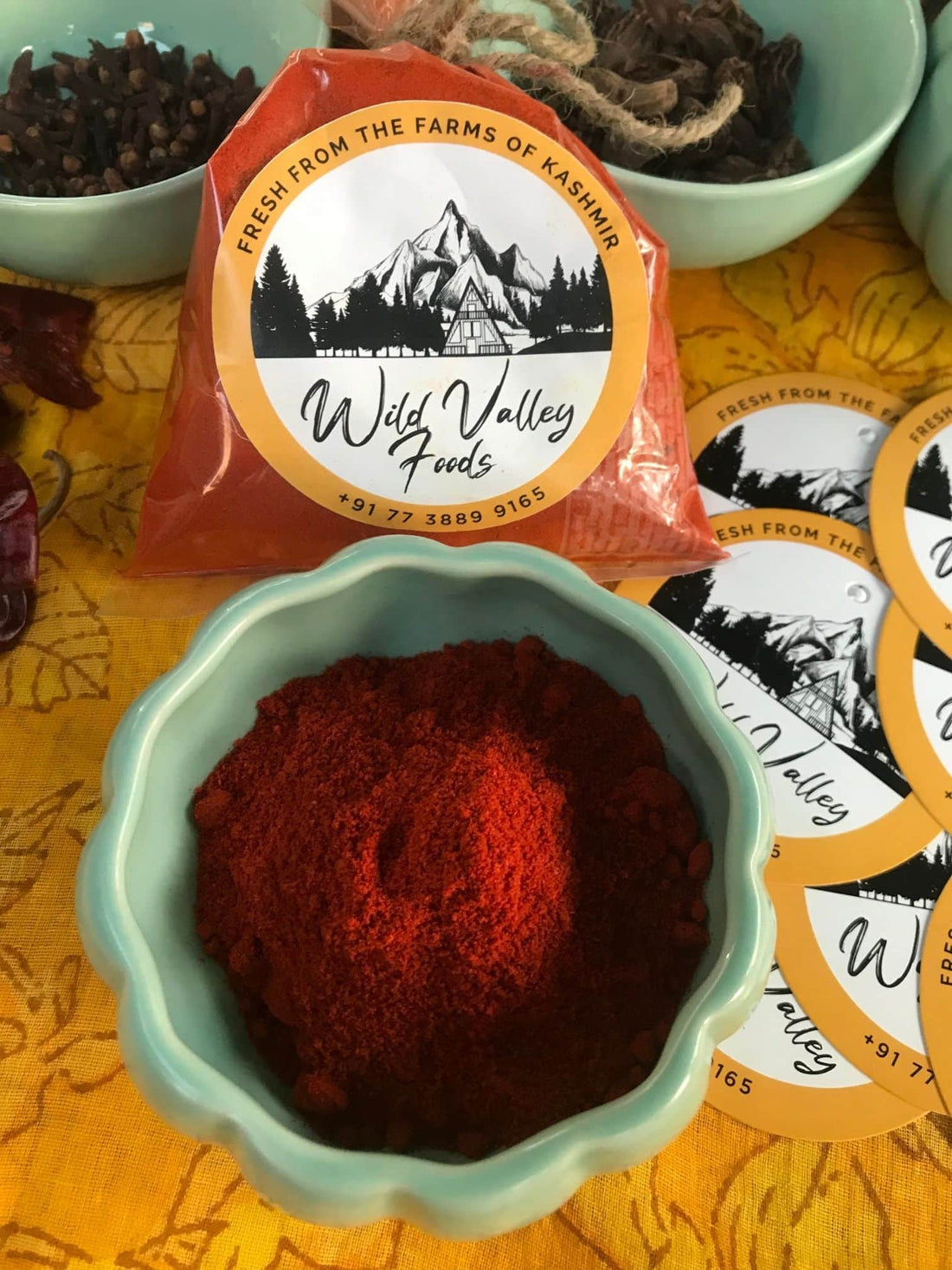 Buy Kashmiri Red Chilli Powder | Wild Valley Foods - My Pahadi Dukan - Chili Powder Online