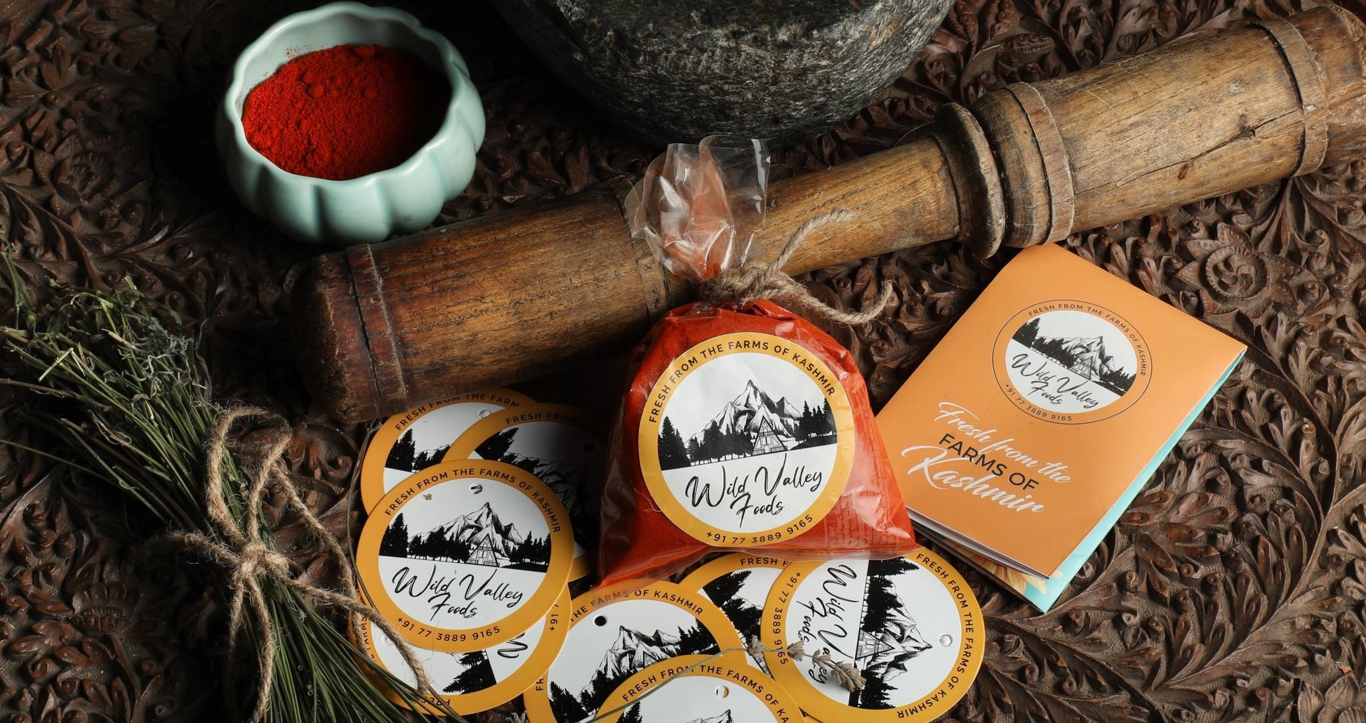 Buy Kashmiri Red Chilli Powder | Wild Valley Foods - My Pahadi Dukan - Chili Powder Online