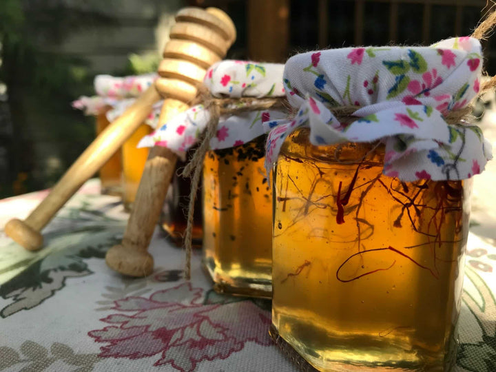 Buy Kashmiri Saffron Honey | Wild Valley Foods - My Pahadi Dukan - Honey Online
