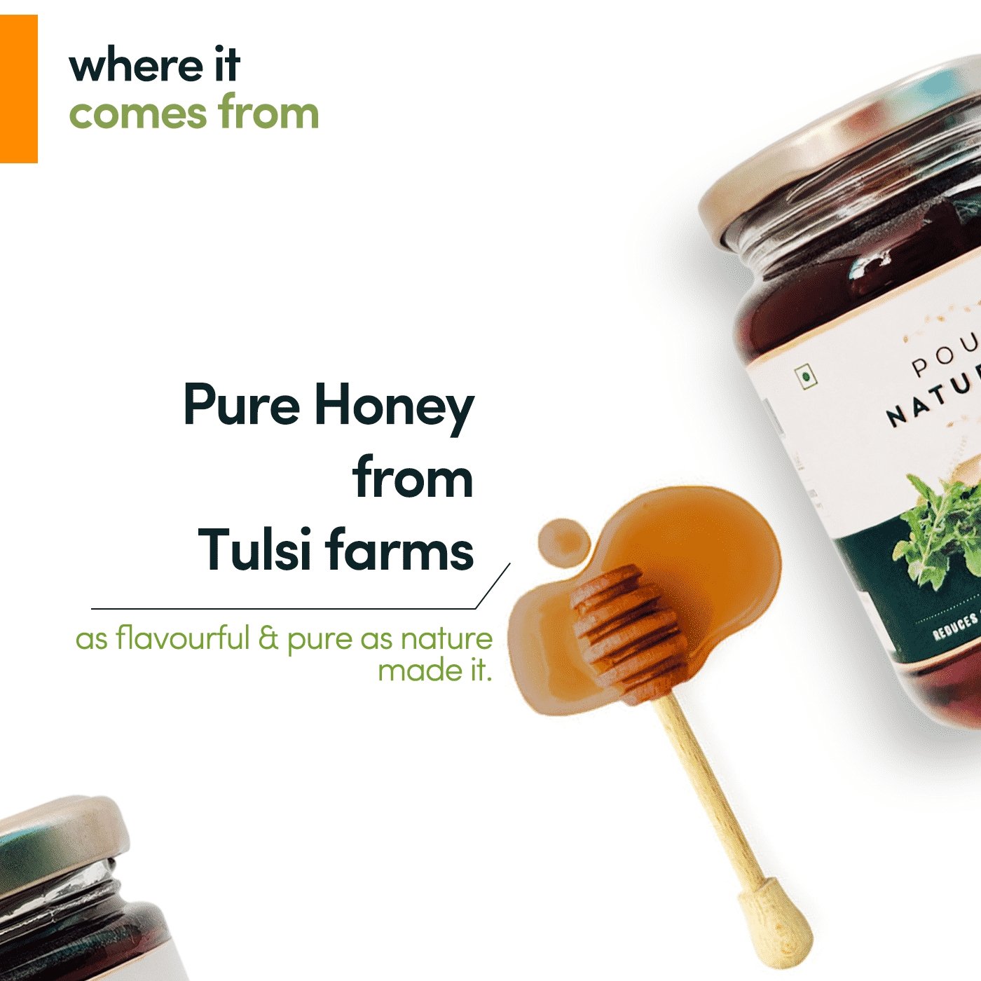 Buy Tulsi Honey | Pour Naturalé - My Pahadi Dukan - Online
